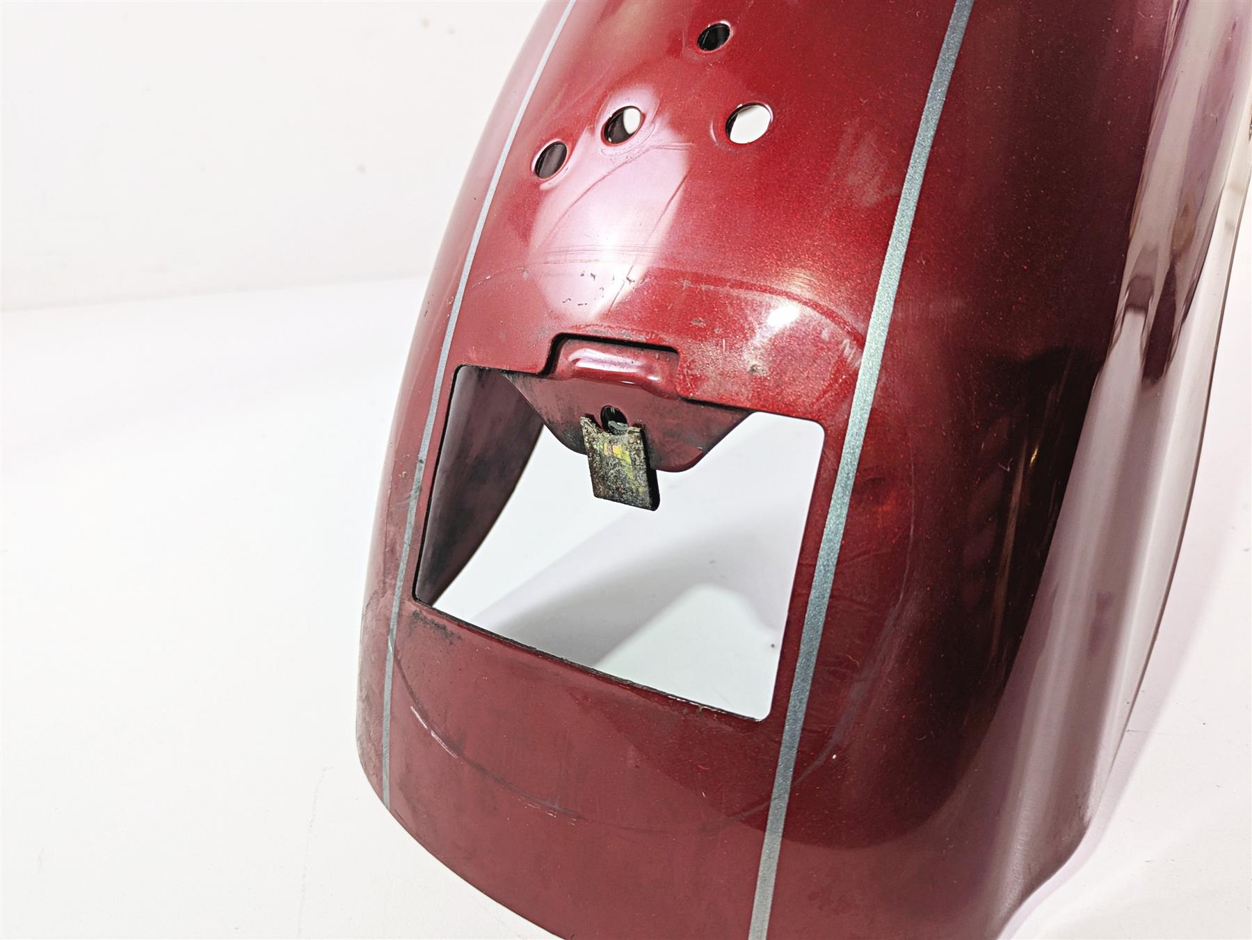 2007 Harley Sportster XL1200 C Rear Fender Fire Red Pearl Silver Stripe 59847-10 {{ shop.shopifyCountryName }} - Mototech271