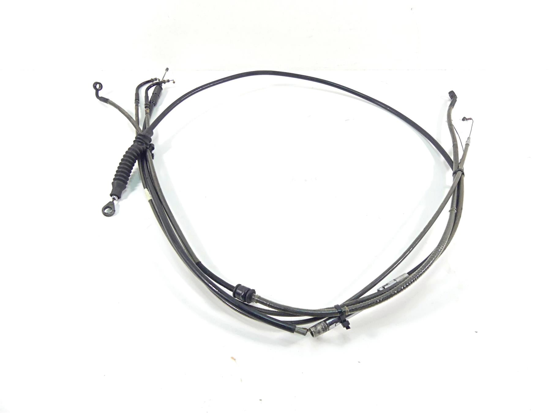 2011 Harley Softail FXS Blackline 12.5" Ape Hanger Throttle & Brake Line Set {{ shop.shopifyCountryName }} - Mototech271