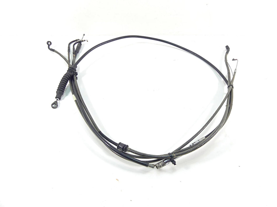2011 Harley Softail FXS Blackline 12.5" Ape Hanger Throttle & Brake Line Set {{ shop.shopifyCountryName }} - Mototech271