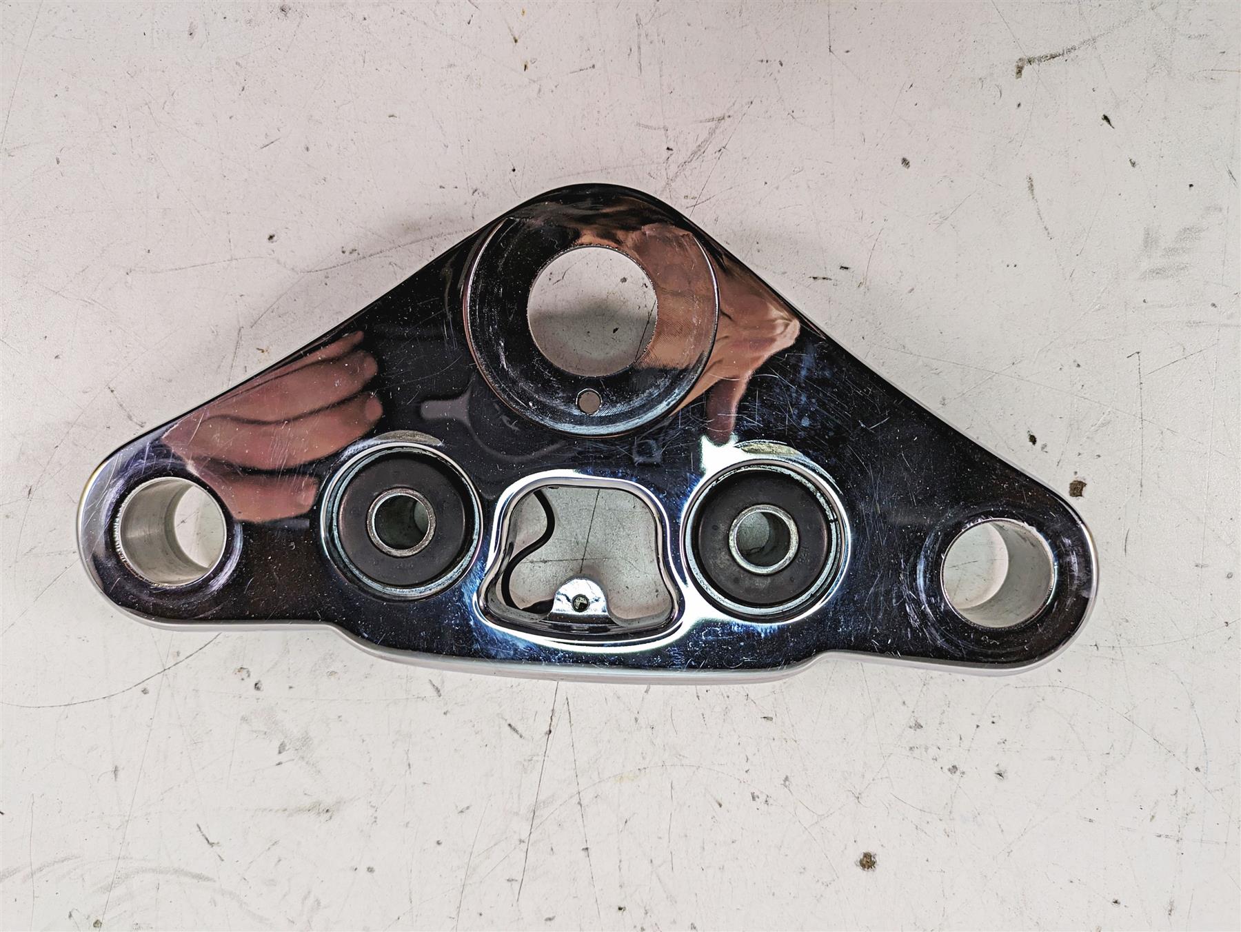 2009 Harley FXCWC Softail Rocker C Upper Triple Tree Steering Clamp 46637-08 {{ shop.shopifyCountryName }} - Mototech271
