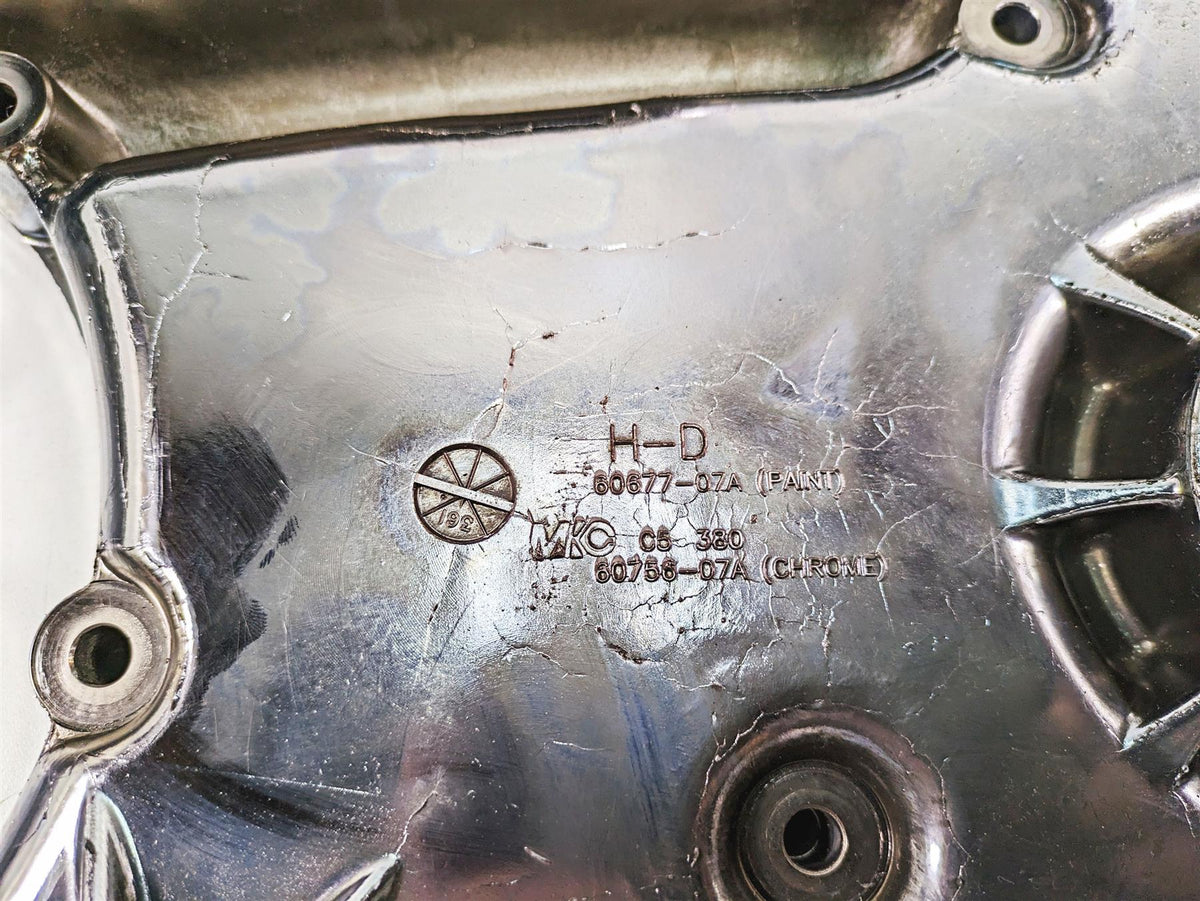 2011 Harley Touring FLTRU Road Glide Inner Primary Drive Chrome Cover 60756-07A {{ shop.shopifyCountryName }} - Mototech271