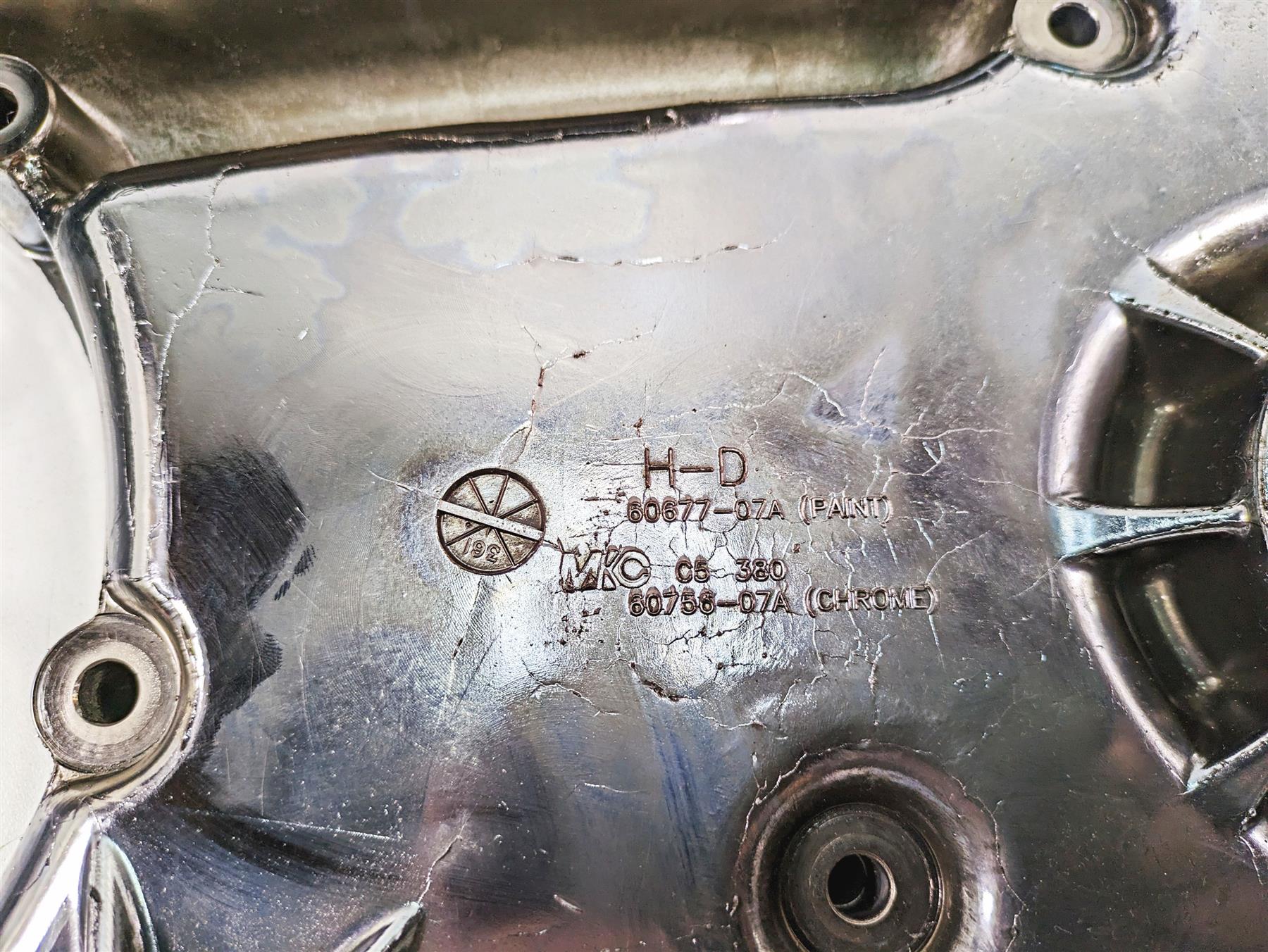 2011 Harley Touring FLTRU Road Glide Inner Primary Drive Chrome Cover 60756-07A {{ shop.shopifyCountryName }} - Mototech271