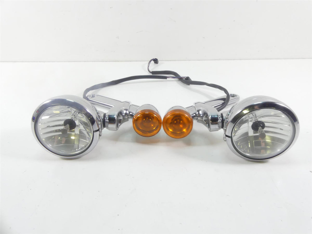 2010 Harley Touring FLHX Street Glide Front Blinker Spot Light Set 69548-06 {{ shop.shopifyCountryName }} - Mototech271