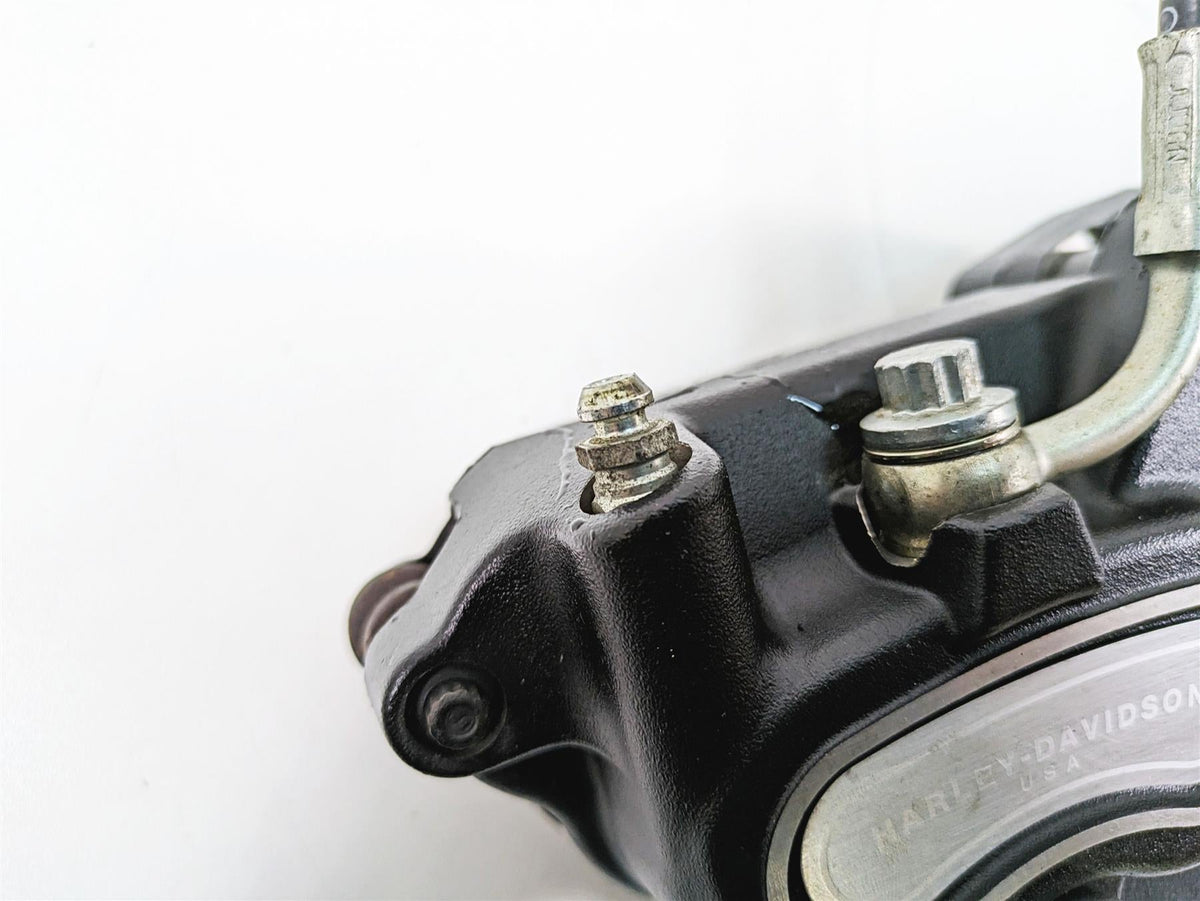 2009 Harley FXDF Dyna Fat Bob Rear Brake Caliper + Mount 40908-08 {{ shop.shopifyCountryName }} - Mototech271
