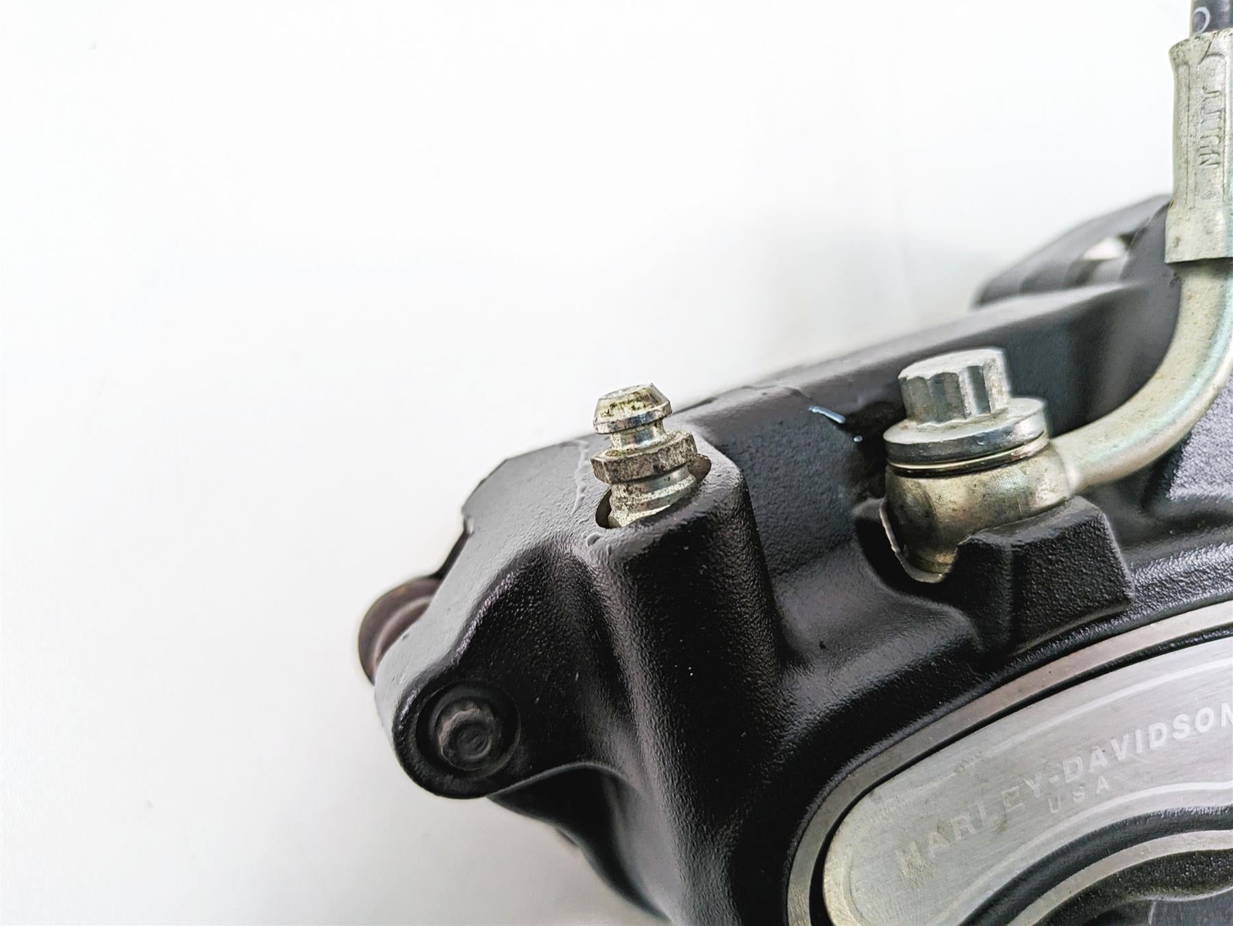 2009 Harley FXDF Dyna Fat Bob Rear Brake Caliper + Mount 40908-08 {{ shop.shopifyCountryName }} - Mototech271