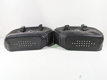 2008 Harley FLSTC Softail Heritage Saddlebag Saddle Bag Set 90477-06 90476-06 {{ shop.shopifyCountryName }} - Mototech271