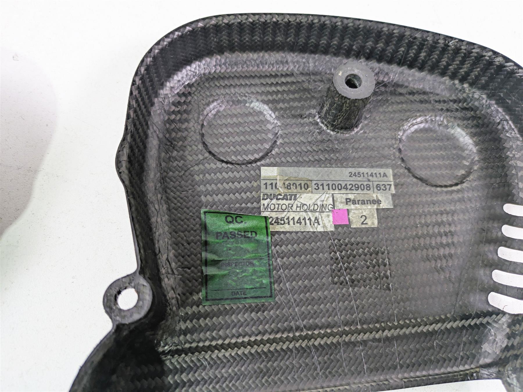 2013 Ducati Hypermotard 821 SP Carbon Fiber Timing Belt Cover Set 24511401A {{ shop.shopifyCountryName }} - Mototech271
