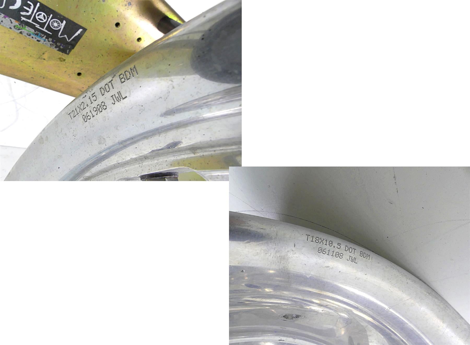 2009 Big Dog K9 Diamond Front Rear Wheel Rim 21x2.15 8x10.5 061908 061108 {{ shop.shopifyCountryName }} - Mototech271
