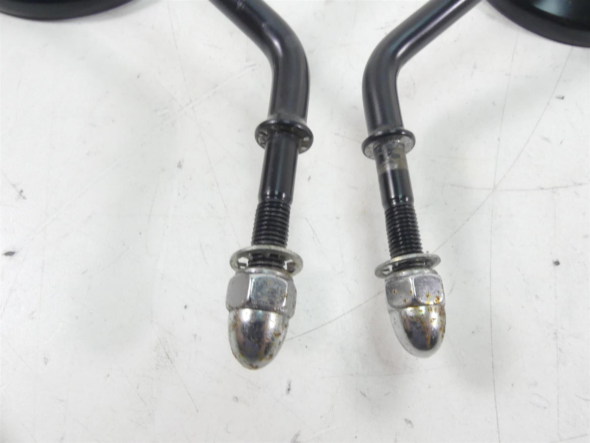 2009 Harley FXDF Dyna Fat Bob Rear Black View Mirror Set -Read 91909-03 91910-03 {{ shop.shopifyCountryName }} - Mototech271