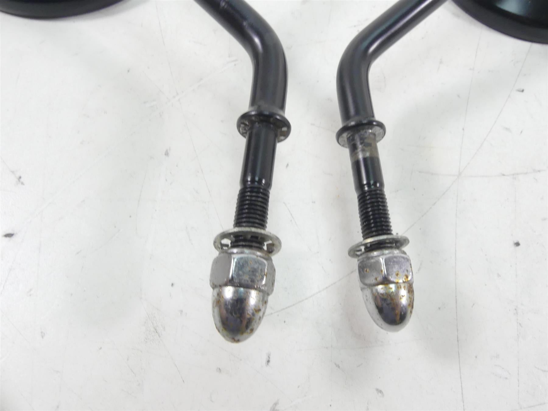 2009 Harley FXDF Dyna Fat Bob Rear Black View Mirror Set -Read 91909-03 91910-03 {{ shop.shopifyCountryName }} - Mototech271