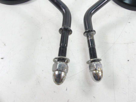 2009 Harley FXDF Dyna Fat Bob Rear Black View Mirror Set -Read 91909-03 91910-03 {{ shop.shopifyCountryName }} - Mototech271