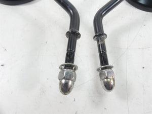 2009 Harley FXDF Dyna Fat Bob Rear Black View Mirror Set -Read 91909-03 91910-03 | Mototech271