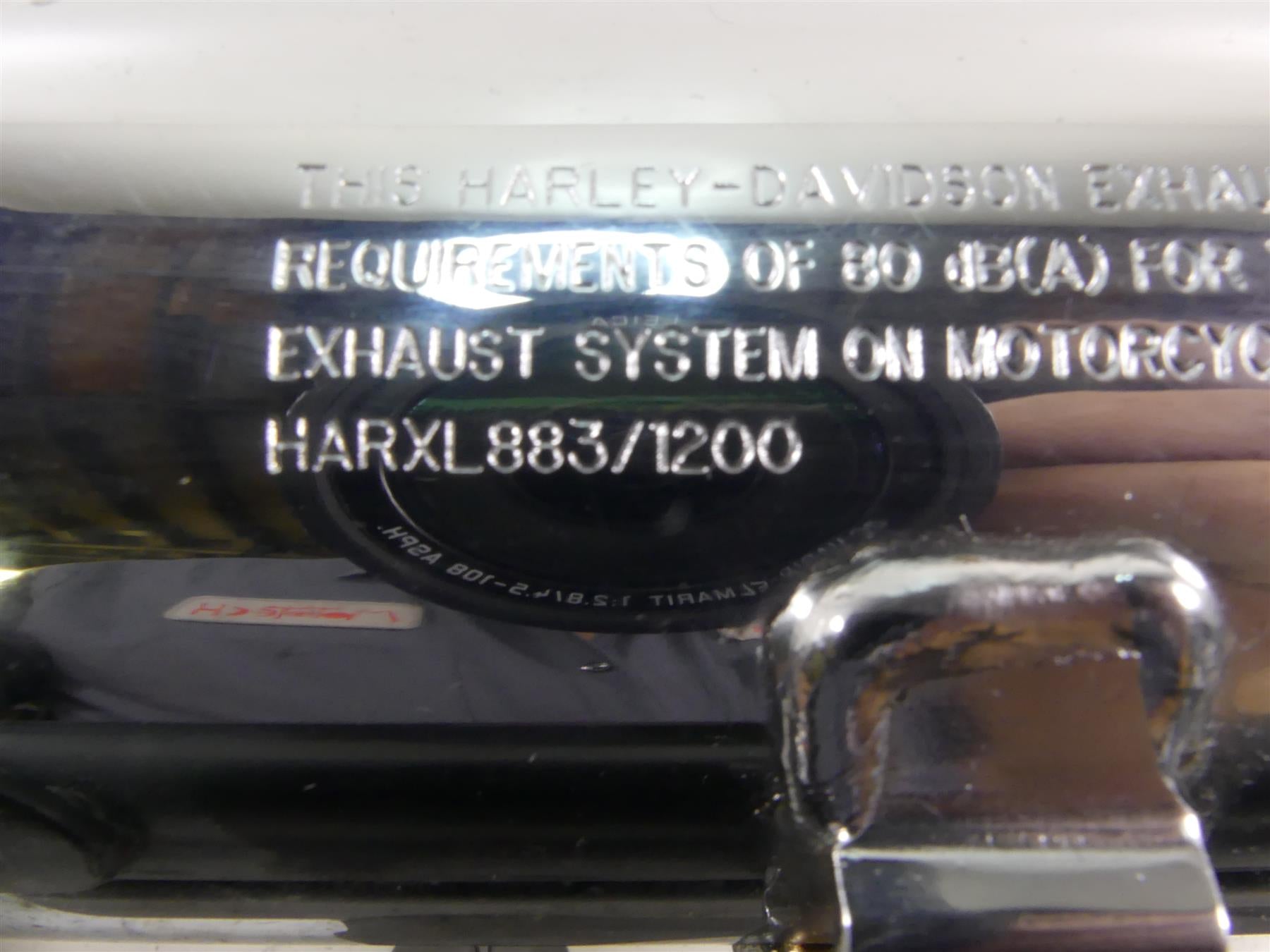 2020 Harley XL1200 CX Sportster Roadster Stock Exhaust Pipe