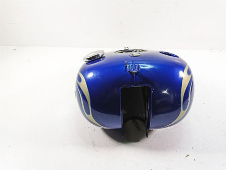 2009 Harley FXCWC Softail Rocker C Fuel Petrol Tank Flame Blue Pearl 62105-08 {{ shop.shopifyCountryName }} - Mototech271