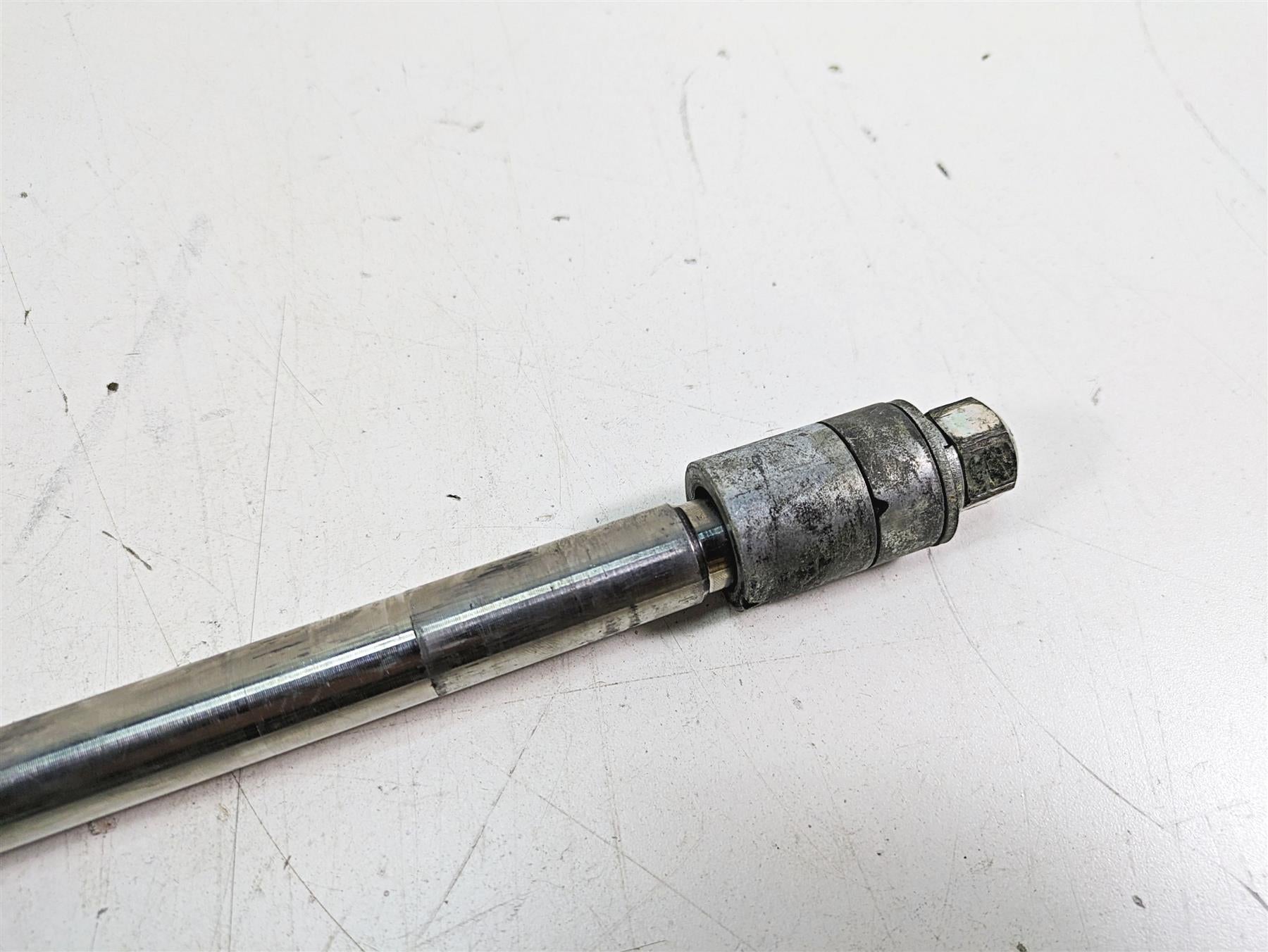 2006 Harley FLSTI Softail Heritage Front Axle Wheel Spindle 3/4" 41584-86A {{ shop.shopifyCountryName }} - Mototech271