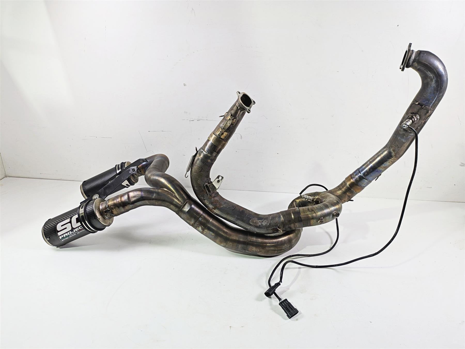 2010 Ducati Streetfighter 1098 S Sc Project Modified Exhaust System Bent