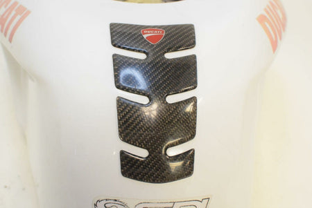 2010 Ducati 848 White Fuel Gas Petrol Tank 58611602 {{ shop.shopifyCountryName }} - Mototech271
