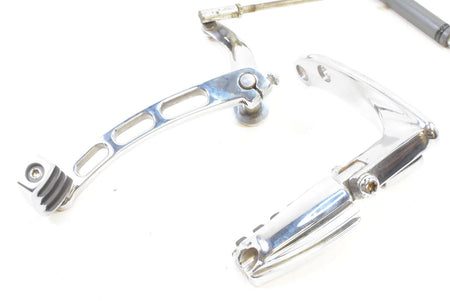 2000 Harley Dyna FXD Super Glide Chrome Forward Foot Peg Shifter Brake Pedal Set {{ shop.shopifyCountryName }} - Mototech271