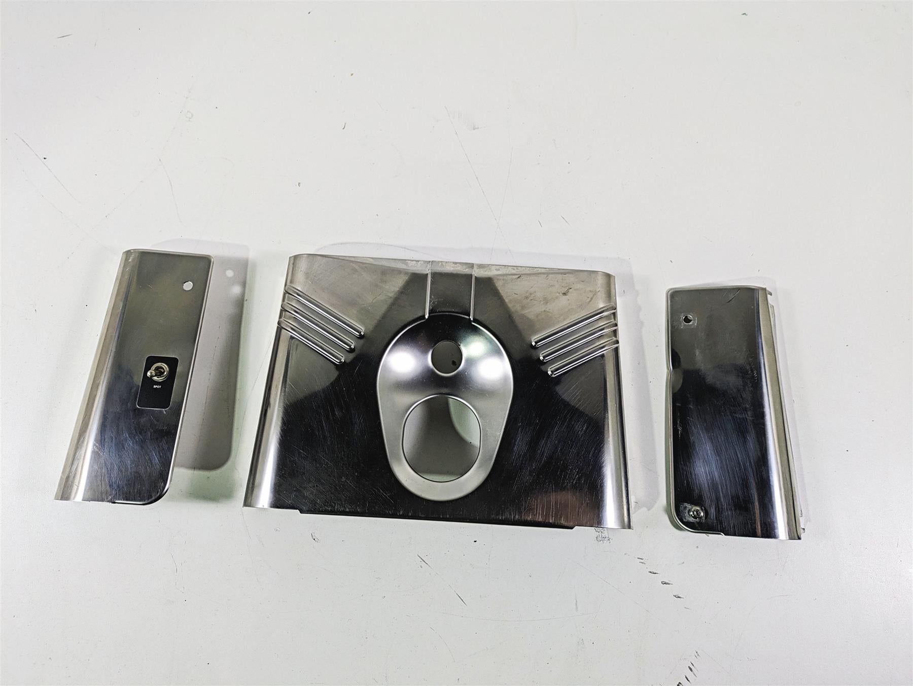 2003 Harley FLSTC Softail Heritage 100th Complete Headlight Cover Set 67808-86 {{ shop.shopifyCountryName }} - Mototech271