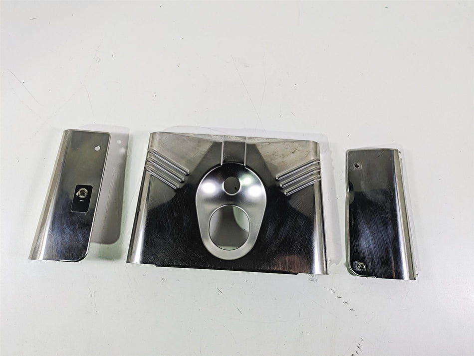 2003 Harley FLSTC Softail Heritage 100th Complete Headlight Cover Set 67808-86 {{ shop.shopifyCountryName }} - Mototech271