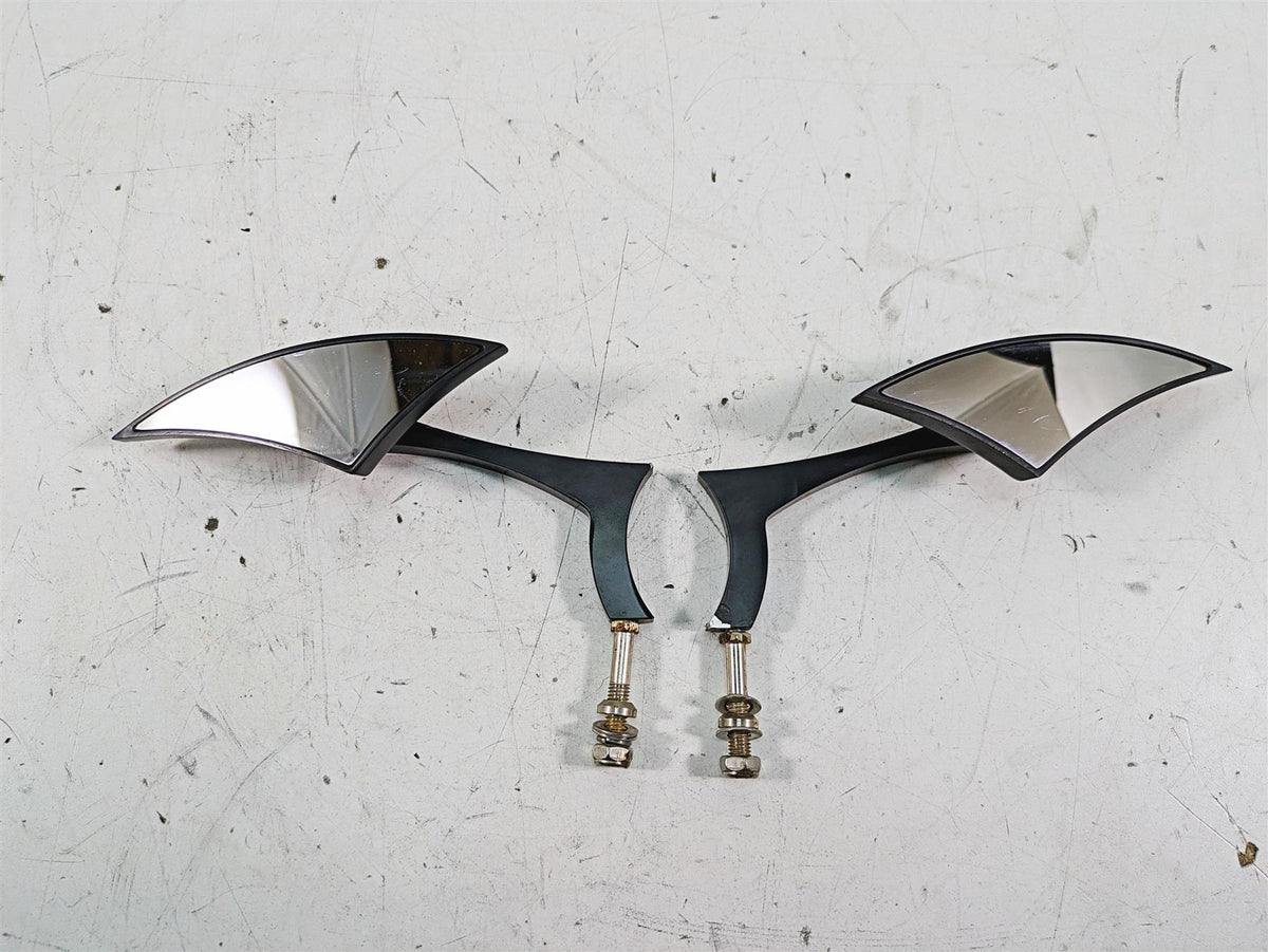 2013 Harley Touring FLHX Street Glide Aftermarket Blade Rear View Mirror Set {{ shop.shopifyCountryName }} - Mototech271