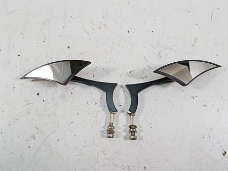 2013 Harley Touring FLHX Street Glide Aftermarket Blade Rear View Mirror Set {{ shop.shopifyCountryName }} - Mototech271