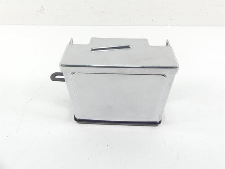 2005 Harley Dyna FXDLI Low Rider Battery Tray Holder Chrome Cover Lid 66375-97 {{ shop.shopifyCountryName }} - Mototech271