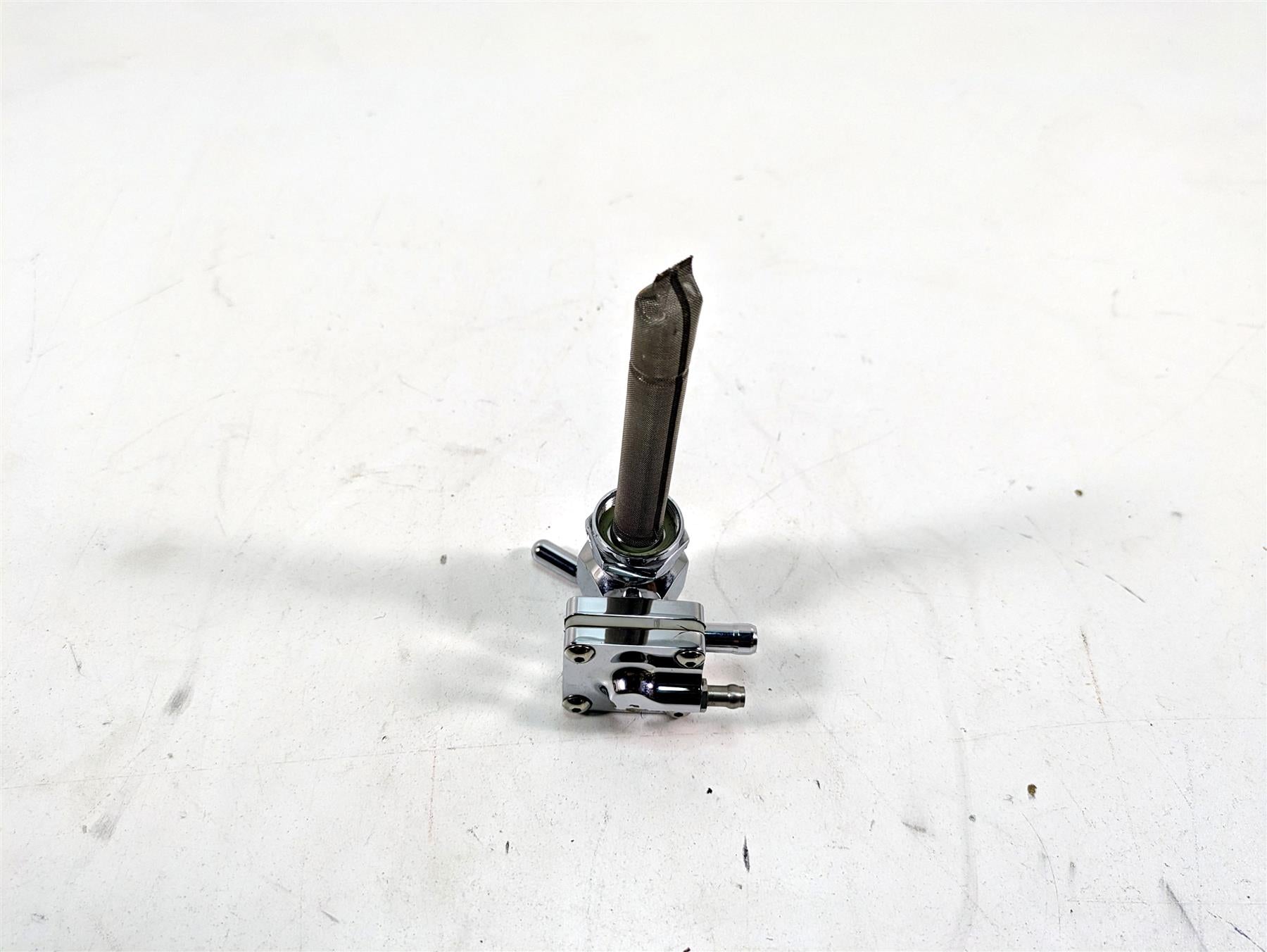 Harley Davidson Pingle Chrome Single Outlet Petcock Fuel Gas Valve 22mm 1311-CHV {{ shop.shopifyCountryName }} - Mototech271