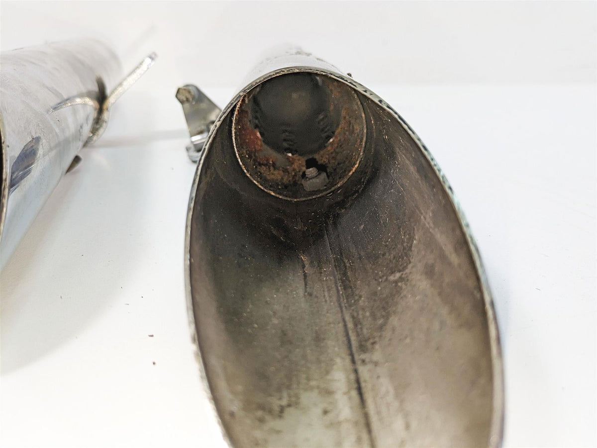 1986 Harley Sportster XLH 883 Oem Slip On Slash Cut Muffler Silencer Set {{ shop.shopifyCountryName }} - Mototech271