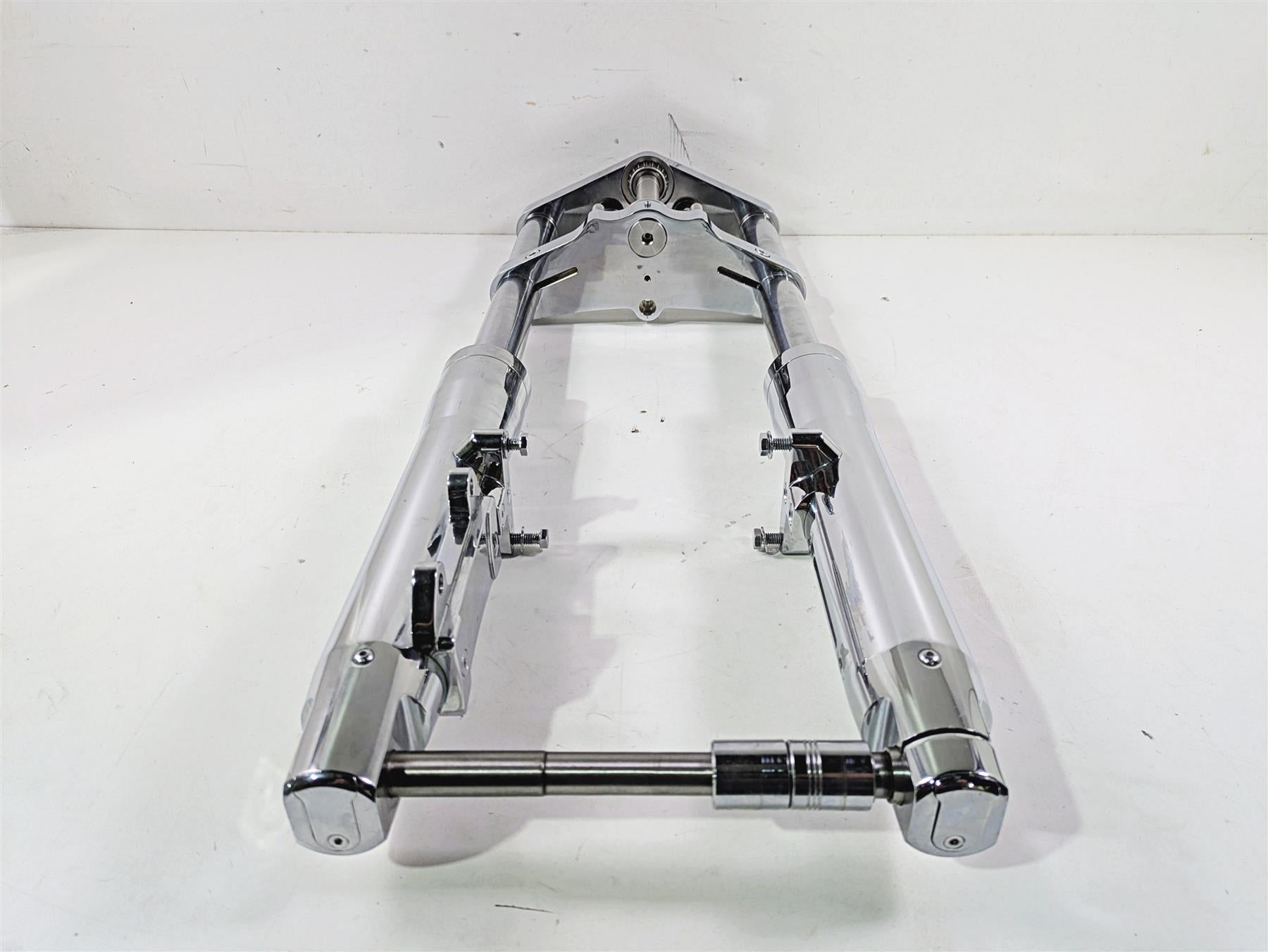 2008 Ultima Motorcycles Fat Bastard Straight Front End Forks Triple Tree Chrome {{ shop.shopifyCountryName }} - Mototech271