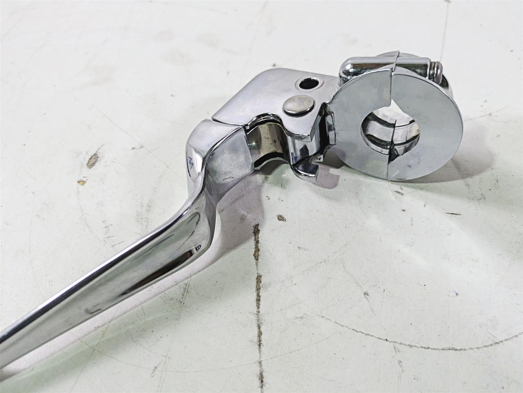 2004 Harley Softail FLSTF Fat Boy Chrome Brake Master Cylinder Set 9/16 45019-96 {{ shop.shopifyCountryName }} - Mototech271