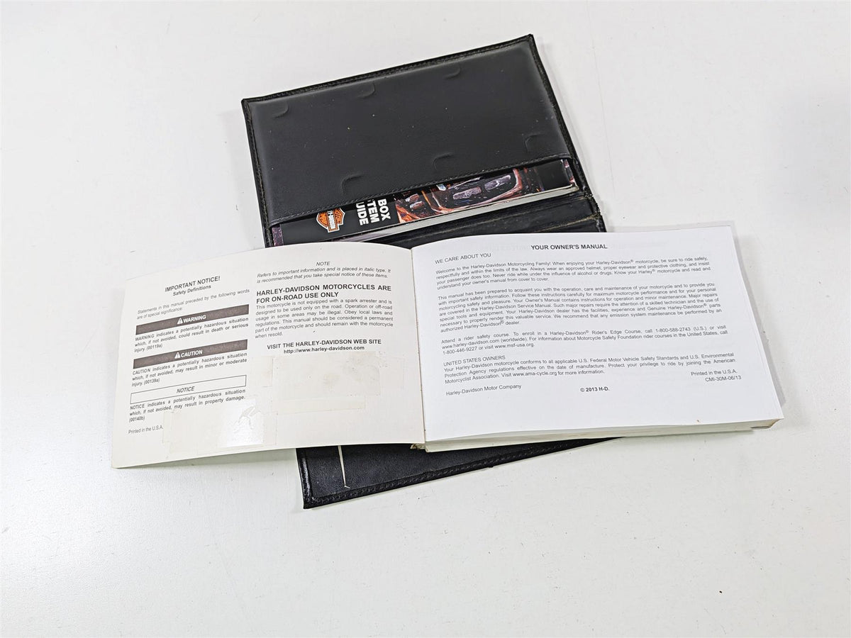 2014 Harley Touring FLHTK Electra Glide Owners Manual & Boom Box & Bike Book-Mototech271