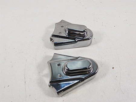 2000 Harley FXSTS Softail Springer Kuryakyn Chrome Rear Axle Cover Set 8202 {{ shop.shopifyCountryName }} - Mototech271