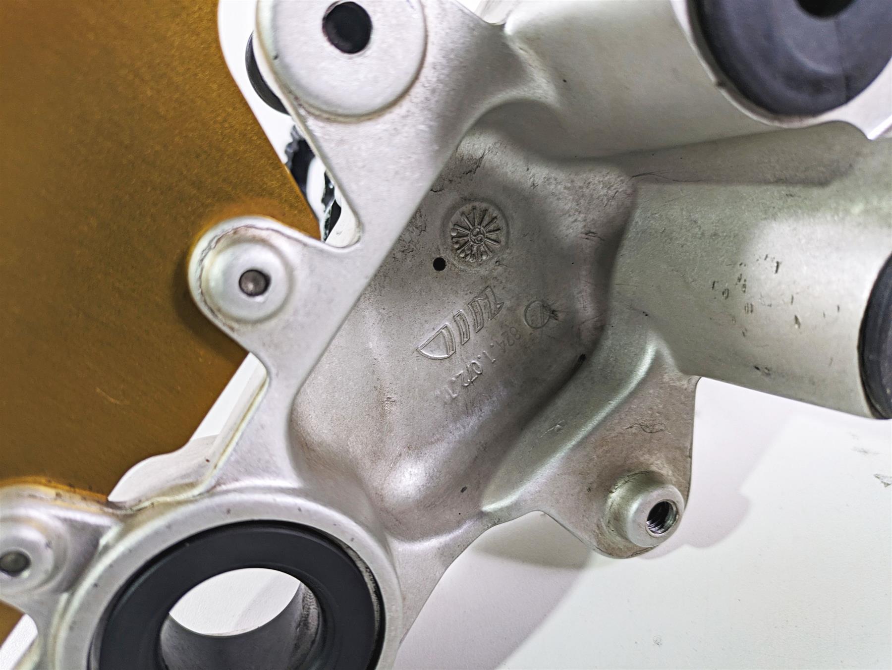 2009 Ducati Multistrada 1100 S Front Left Footpeg Mount Bracket Set 82410721A {{ shop.shopifyCountryName }} - Mototech271