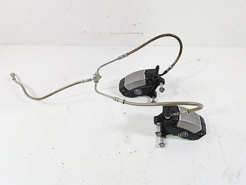 2013 Harley VRSCF Muscle Rod Front Brake Caliper Set + Lines 44731-08 44732-08 | Mototech271