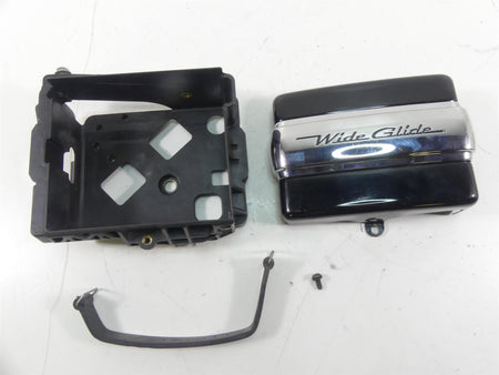 2013 Harley FXDWG Dyna Wide Glide Right Battery Tray & Chrome Cover 66366-06 {{ shop.shopifyCountryName }} - Mototech271