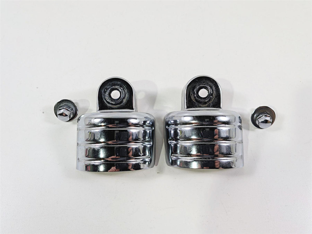 2003 Honda V-Twin VTX1800 C Kuryakyn Chrome Rear Shock Top Covers 8261 {{ shop.shopifyCountryName }} - Mototech271