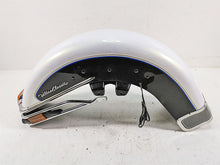 Load image into Gallery viewer, 2008 Harley FLHTCU Electra Glide Front Fender White Black Gold Pearl 59087-00B
