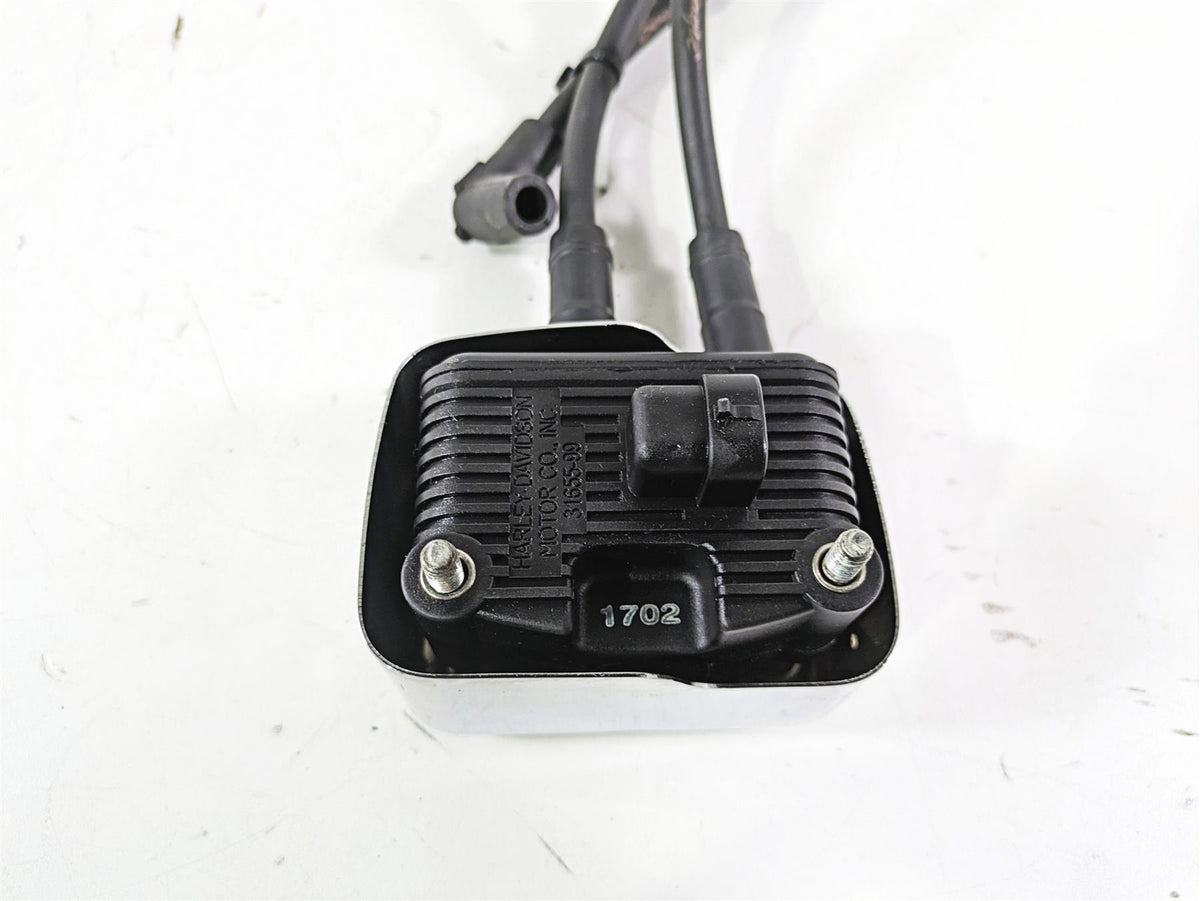 2003 Harley Dyna FXDL Low Rider 100TH Ignition Coil Wires Plugs & Cover 31655-99 {{ shop.shopifyCountryName }} - Mototech271