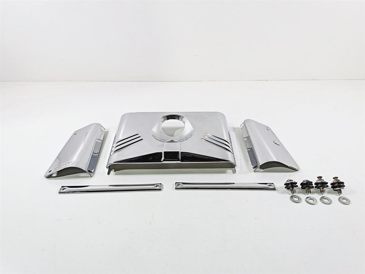 2005 Harley Softail FLSTFSE CVO Fat Boy Headlight Fork Chrome Cover Set 67889-91-Mototech271