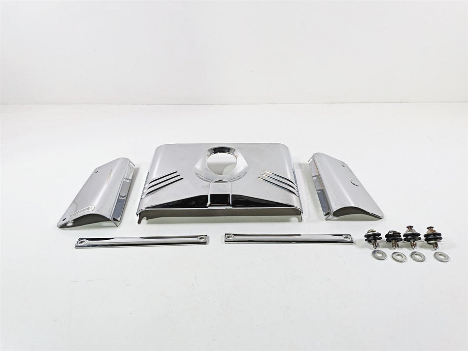 2005 Harley Softail FLSTFSE CVO Fat Boy Headlight Fork Chrome Cover Set 67889-91-Mototech271