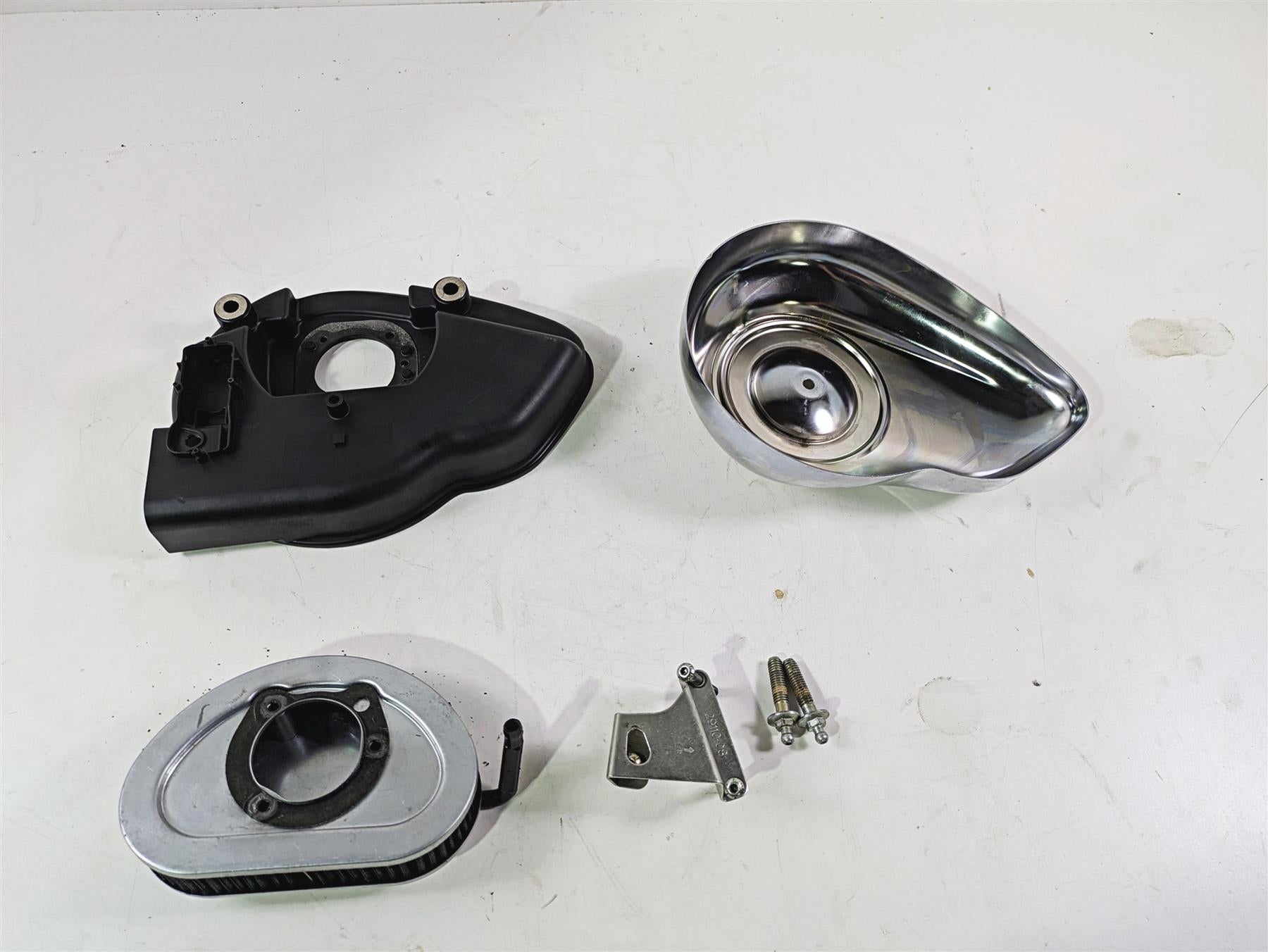 2008 Harley FXDL Dyna Low Rider 105TH Air Cleaner Breather Filter Set 29182-08A {{ shop.shopifyCountryName }} - Mototech271