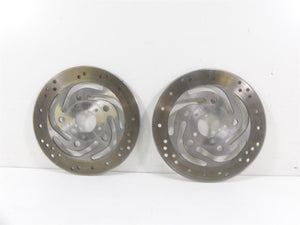 2002 Harley Touring FLHRCI Road King Front Brake Rotor Discs 44136-00 44156-00