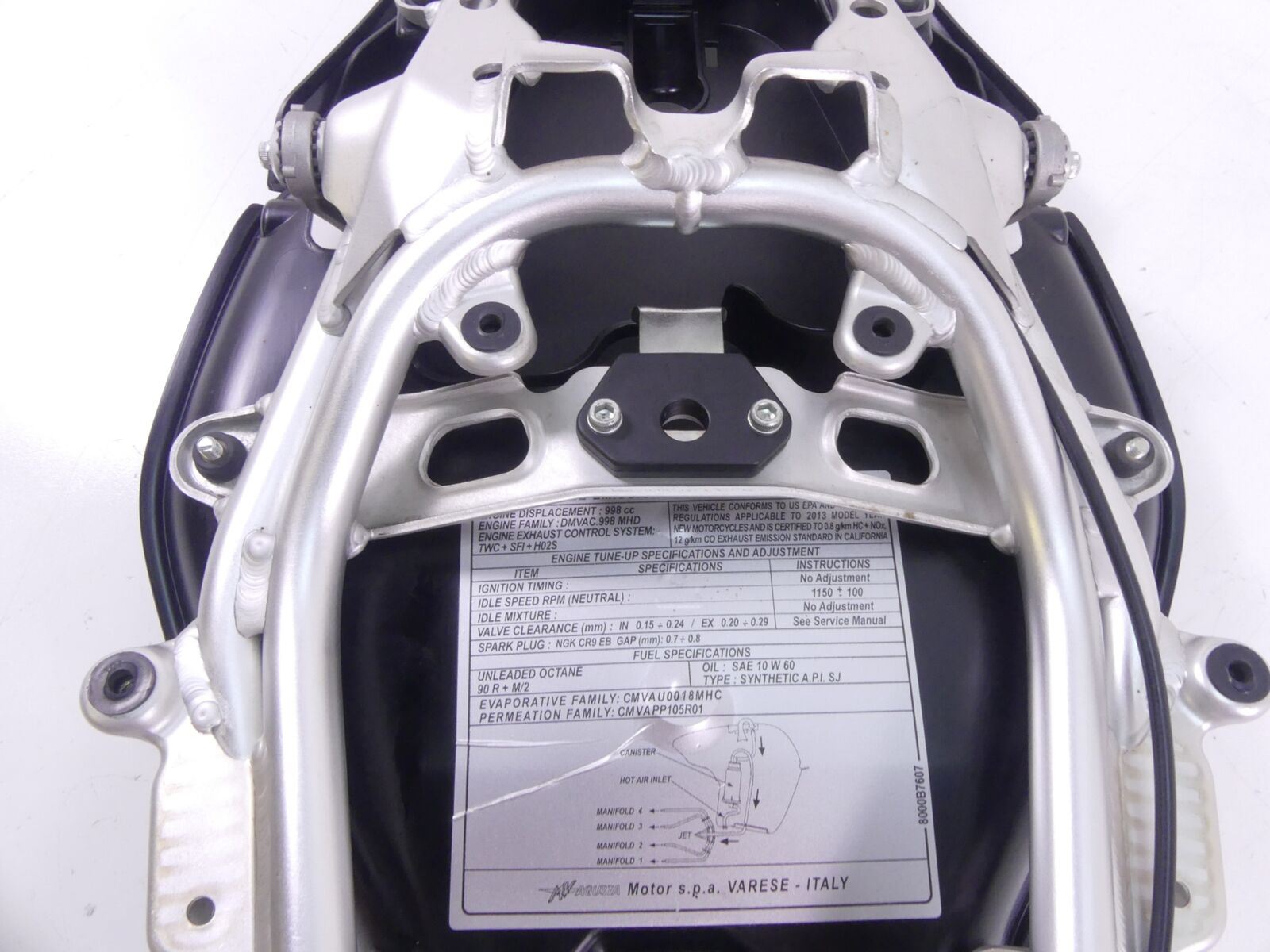 2013 Mv Agusta F4RR Subframe Sub Frame & Inner Fender Cover 8000B8496 8000C4253 {{ shop.shopifyCountryName }} - Mototech271