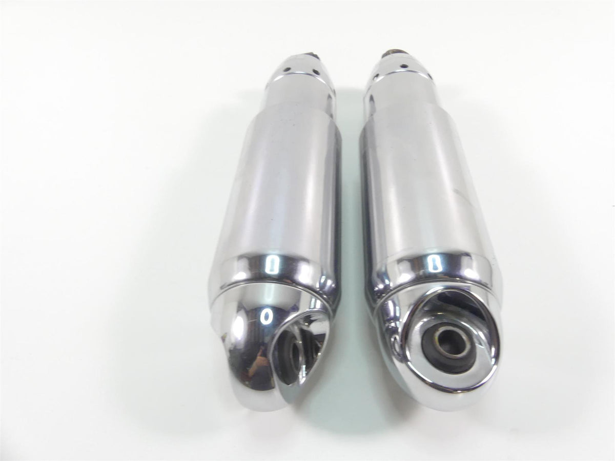 2009 Harley Dyna FXDF SE CVO Fat Bob Rear 12" Chrome Shock Damper Set 54608-04 {{ shop.shopifyCountryName }} - Mototech271