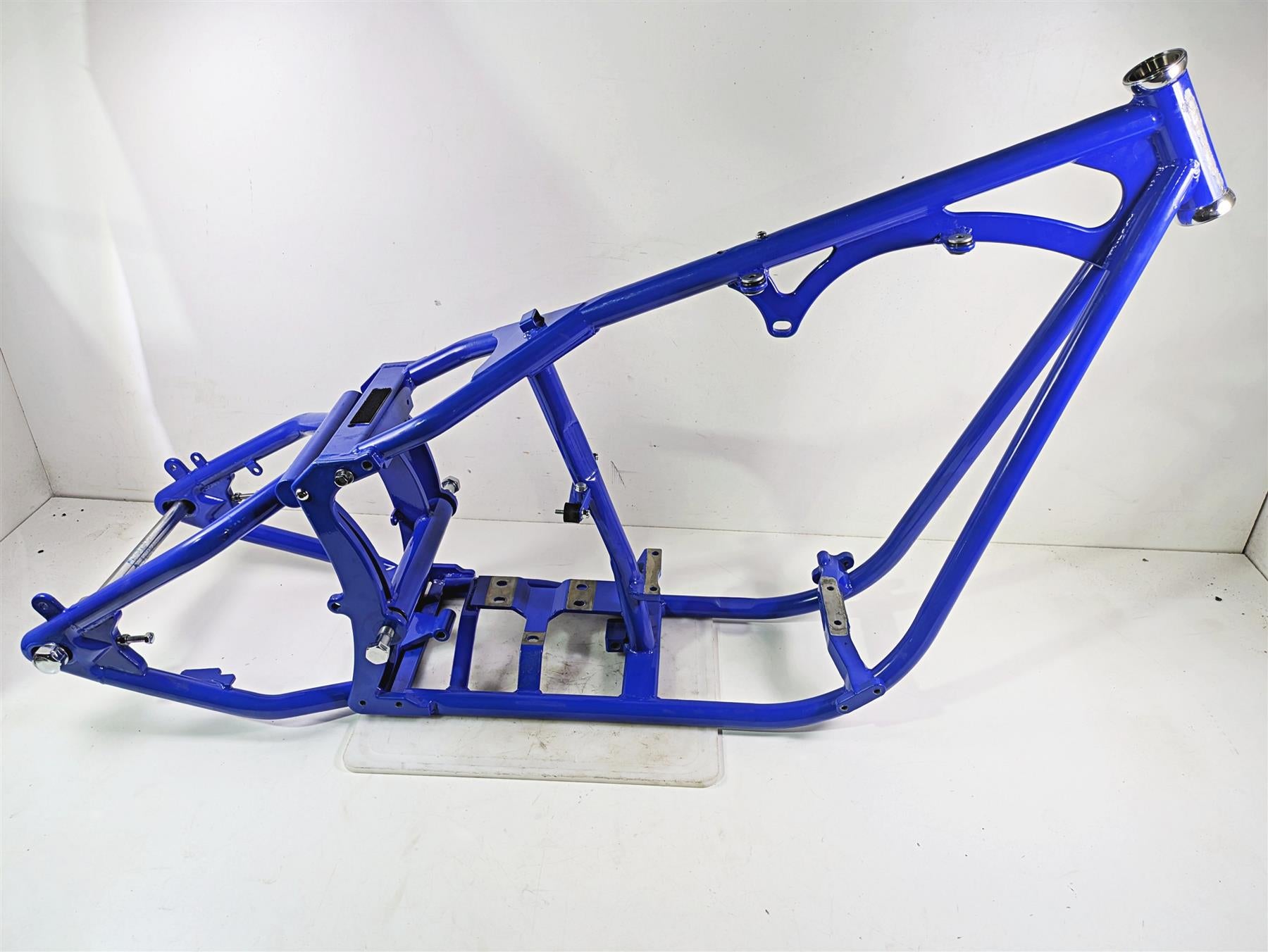 2008 Ultima Motorcycles Fat Bastard Straight Blue Main Frame Swingarm Set With Manufacturers Statement Of Origin