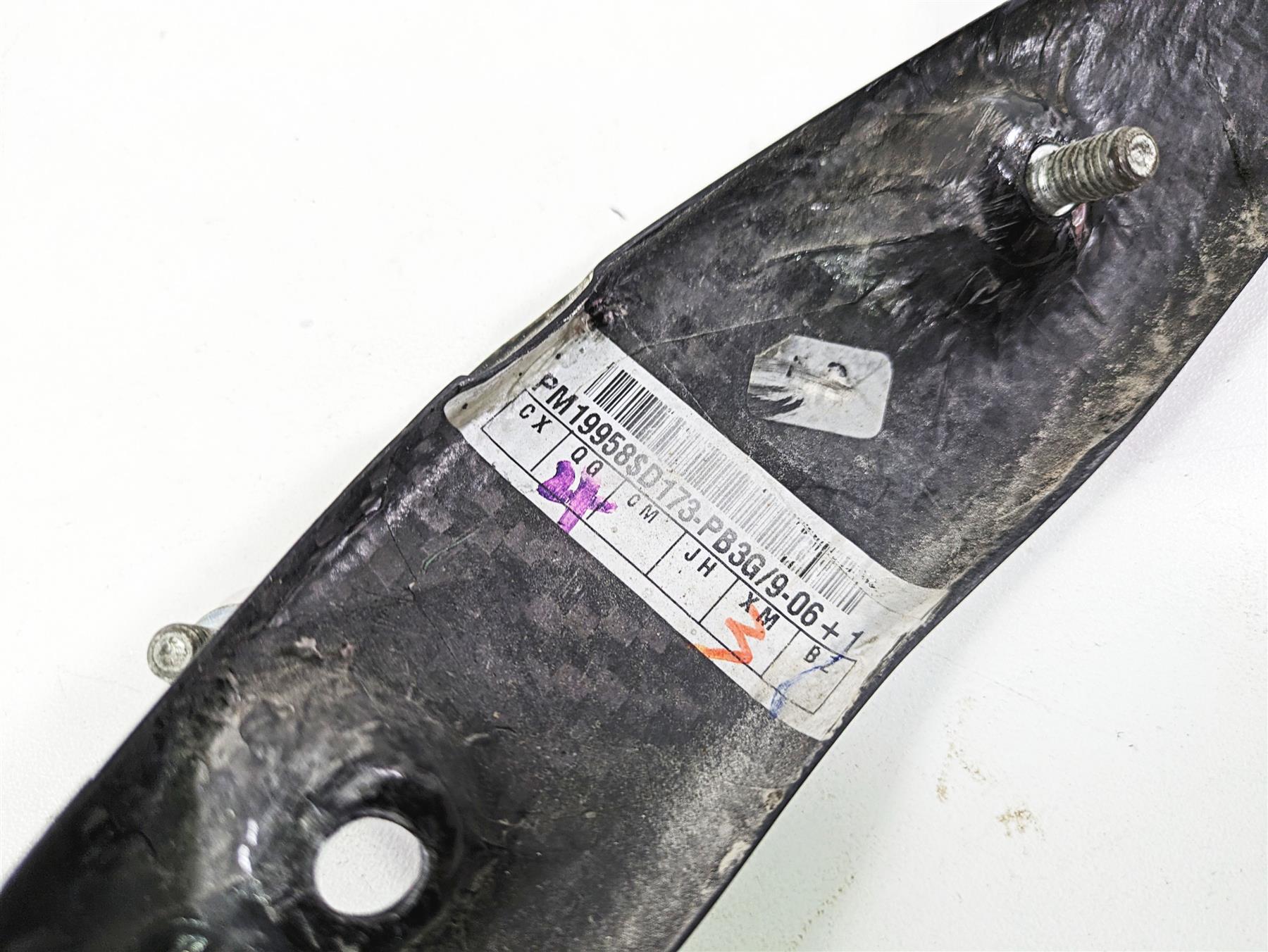 2009 Ducati Multistrada 1100 S Rear Above Exhaust Carbon Fiber Cover PM19958 {{ shop.shopifyCountryName }} - Mototech271