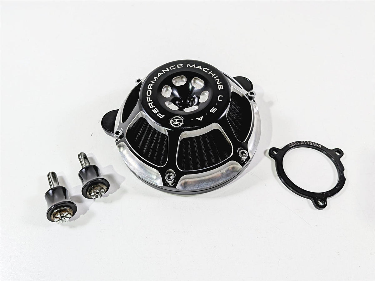 2017 Harley Touring FLHXS Street Glide Performance Machine MAX HP Air Cleaner Kit Black Contrast 577435 {{ shop.shopifyCountryName }} - Mototech271