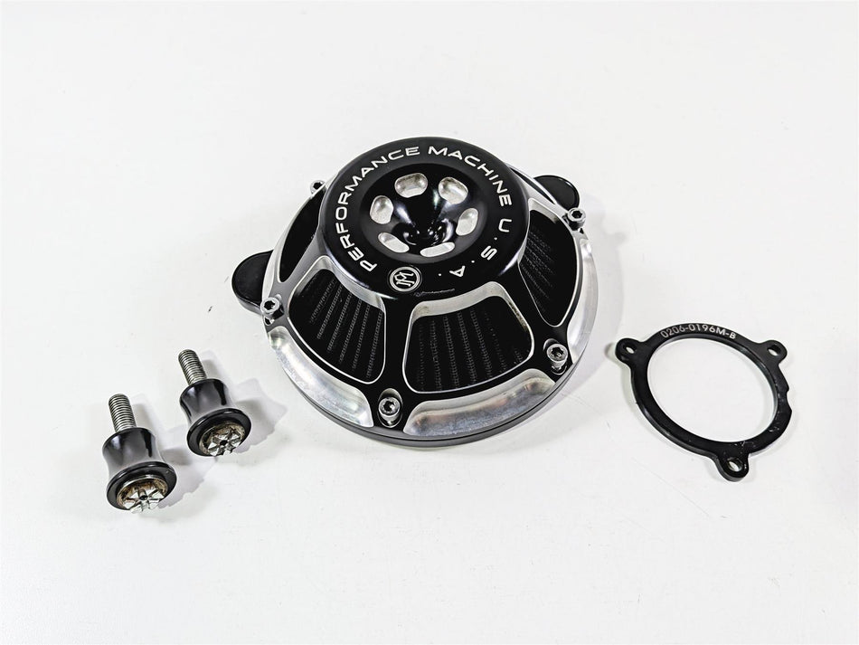 2017 Harley Touring FLHXS Street Glide Performance Machine MAX HP Air Cleaner Kit Black Contrast 577435 {{ shop.shopifyCountryName }} - Mototech271