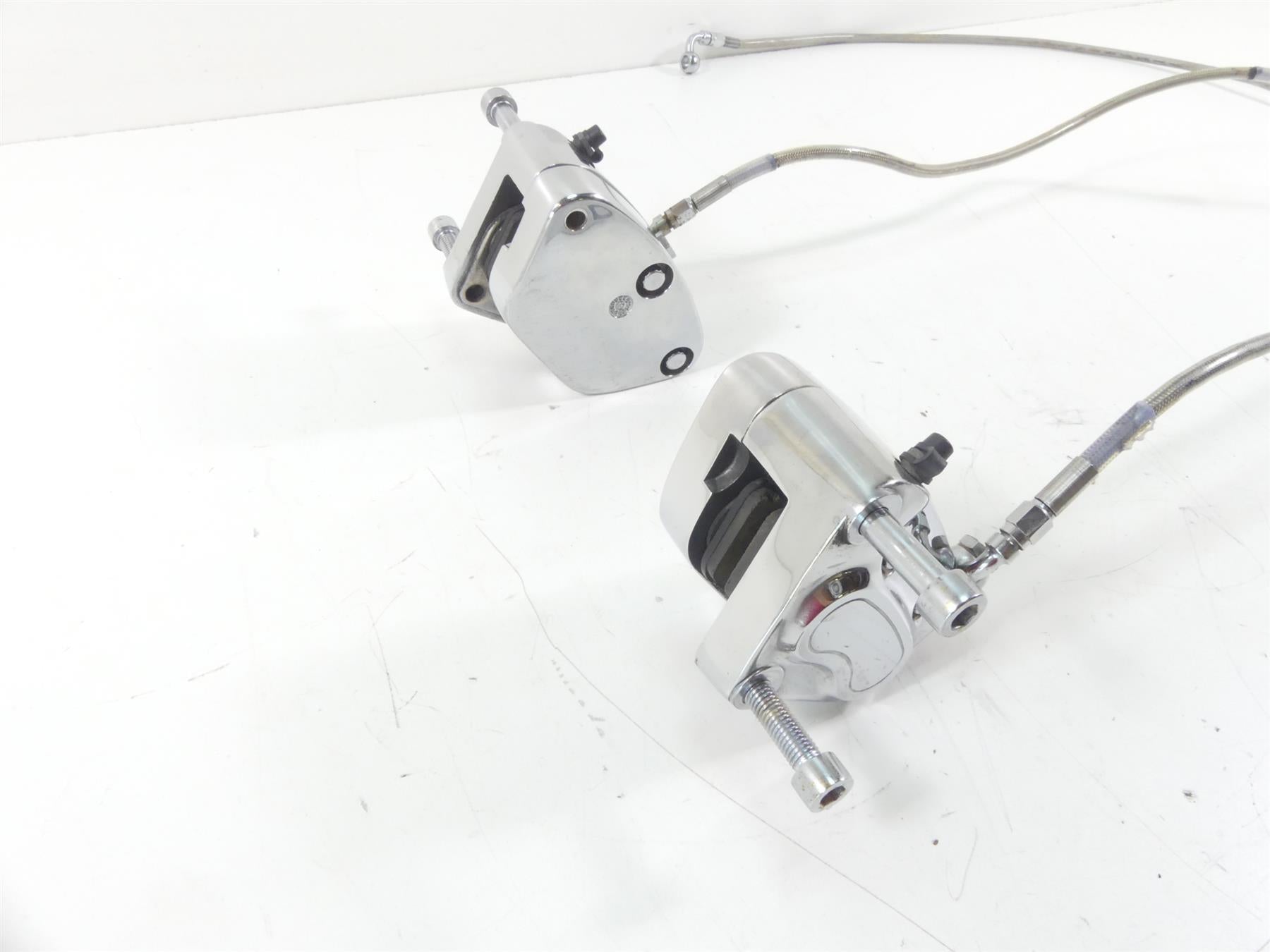 1997 Harley Dyna FXDS Super Glide Conv Front Chrome Brake Caliper Set 44023-83C {{ shop.shopifyCountryName }} - Mototech271